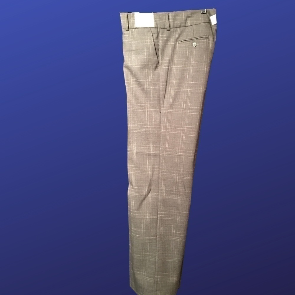 NEW YORK & COMPANY STRETCH Hudson Pant, NWT, DARK/LIGHT BROWN, 8 PETITE